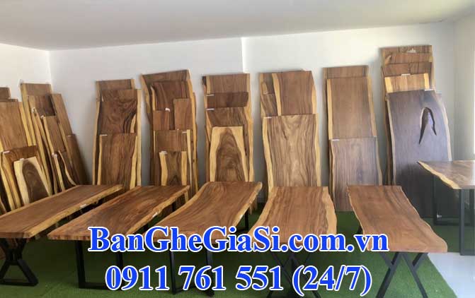 bàn gỗ nguyên tấm giá xưởng